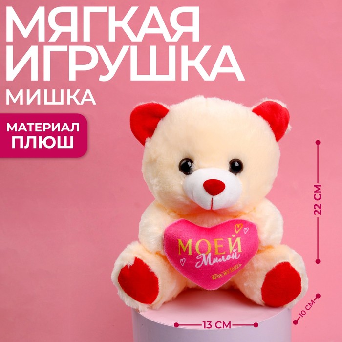 Мягкая игрушка «Моей милой», 22 см., МИКС