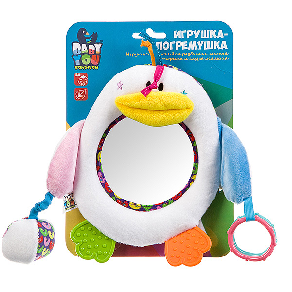 Мягкая развивающая игрушка Bondibon Пингвин, арт. TE8083-24