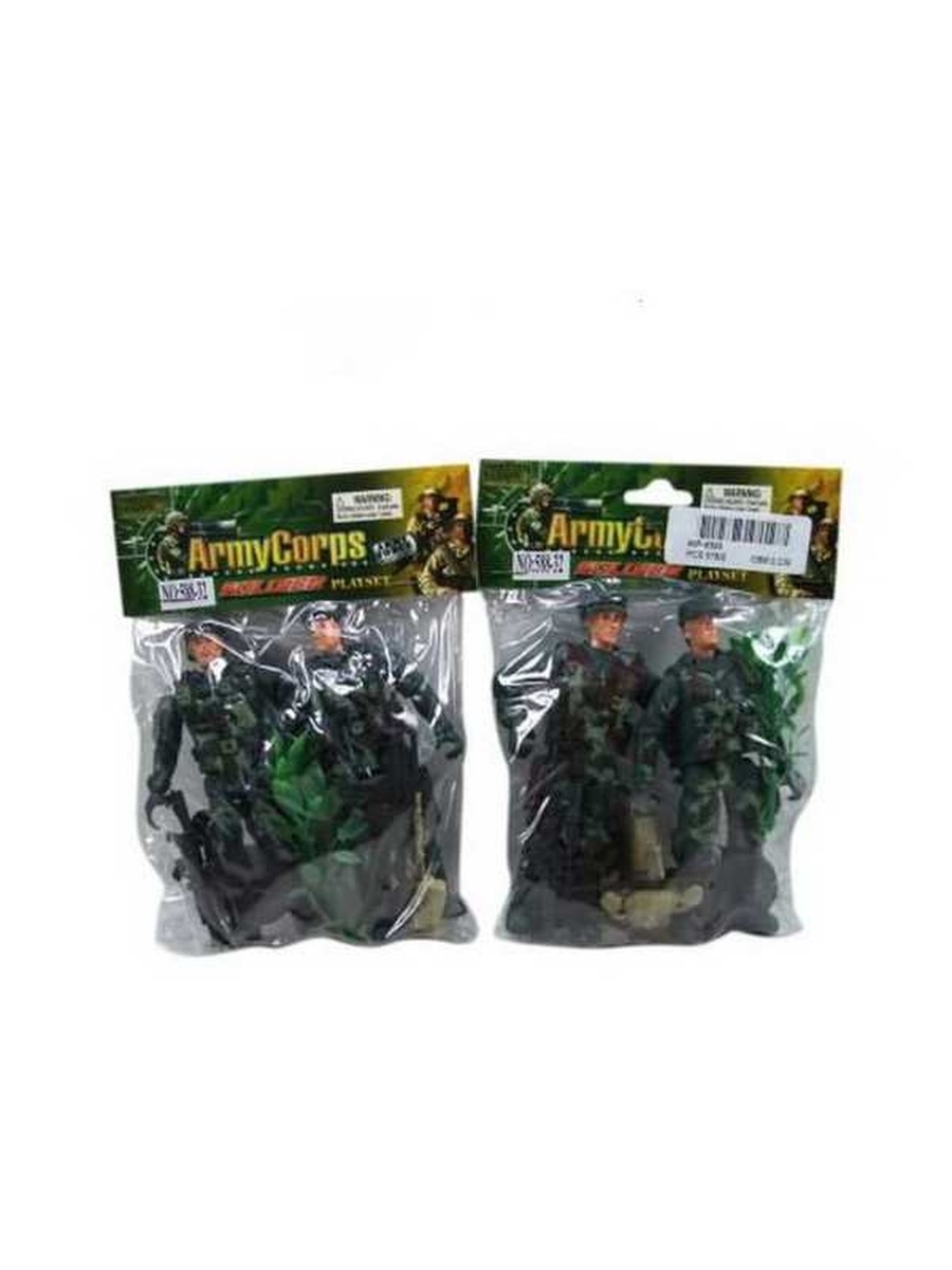 Набор солдатиков Junfa toys, 10 пр., 2 вида в ассортименте, 11x2,5x12см 588-32