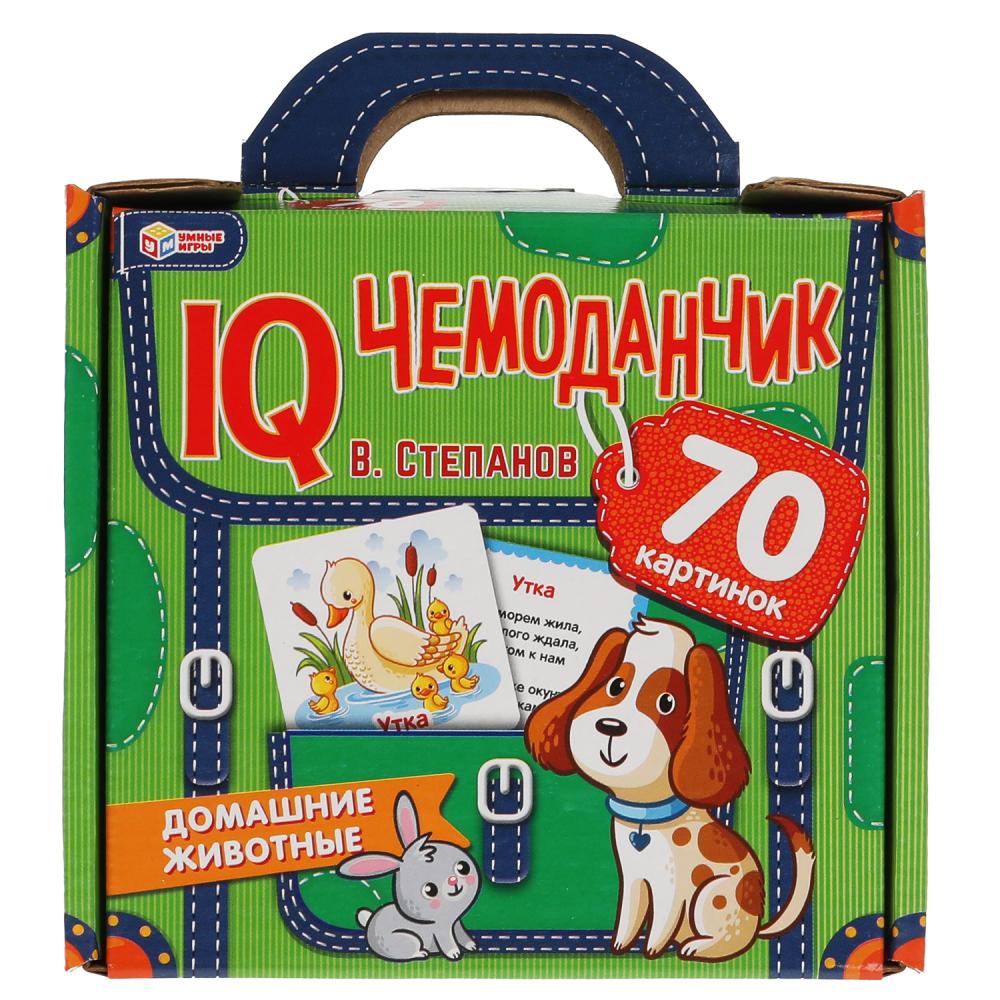 Набор Умные игры Домашние животные. IQ чемоданчик. 35 карточек 4680107925442