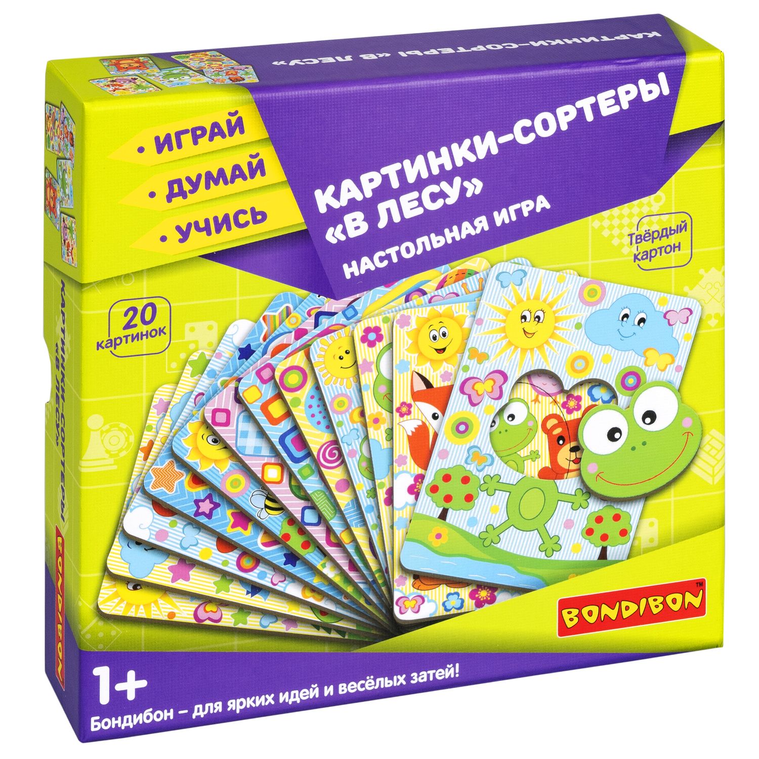 Настольная игра Bondibon Картинки-сортеры, В лесу, Играй Думай Учись, ВВ5179-GW