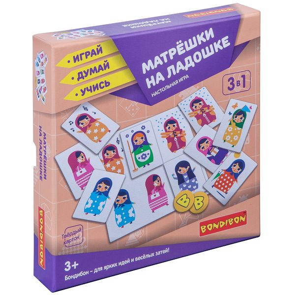 Настольная игра Bondibon Матрешки на ладошке