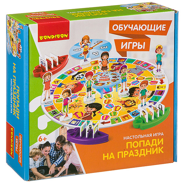 Настольная игра Bondibon Обучающие игры. Попади на праздник