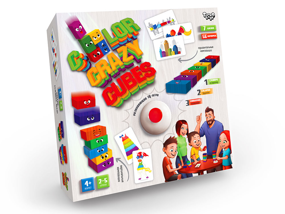 Настольная игра Color Сrazy Cubes Danko Toys