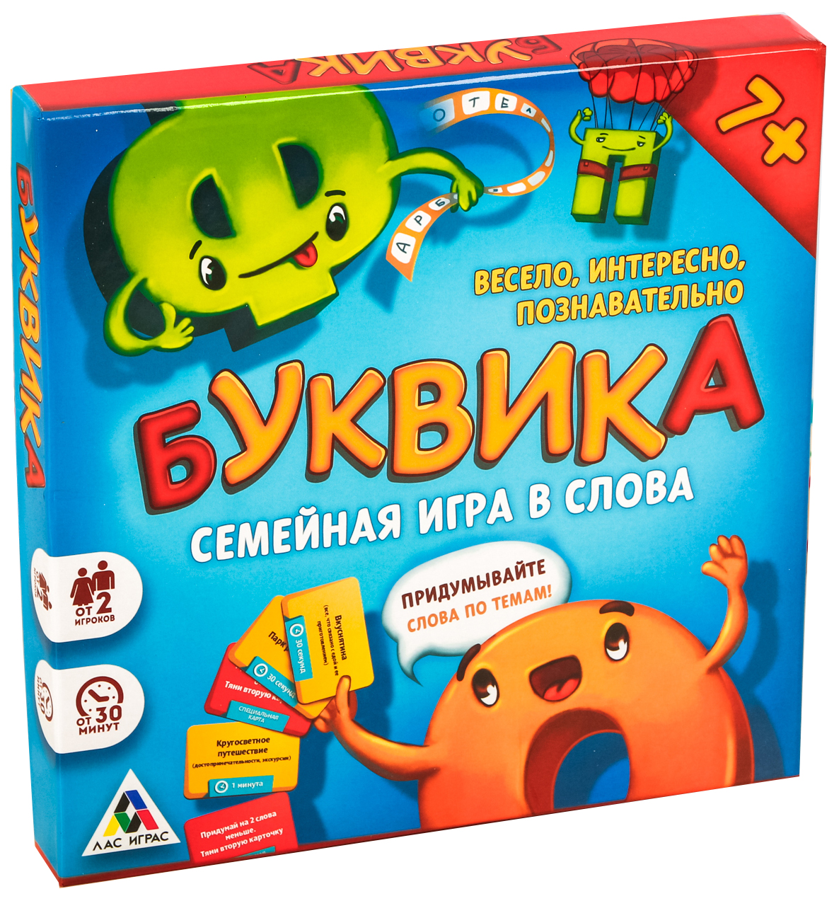 Настольная игра придумай слово на букву Буквика ЛАС ИГРАС