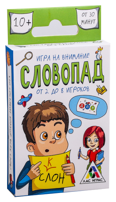 Настольная игра «Словопад», на внимание ЛАС ИГРАС