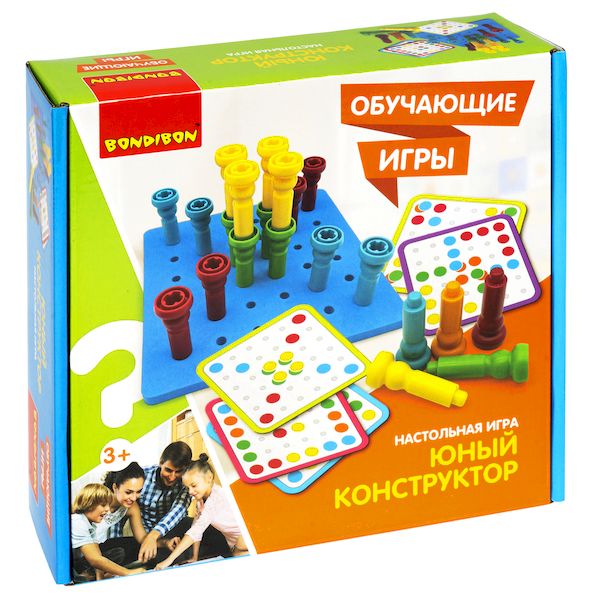 Обучающие игры Bondibon ЮНЫЙ КОНСТРУКТОР, BOX