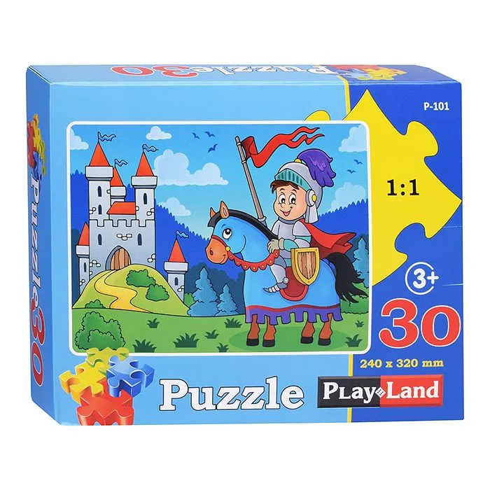 Пазл Play Land 30 элементов Рыцарь P-101