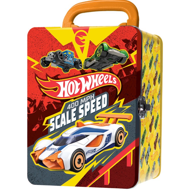 Портативный кейс Hot Wheels Для хранения 18 машинок, цв. желтый