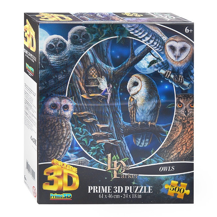 Prime 3D Super Коллаж Совы, 500 деталей