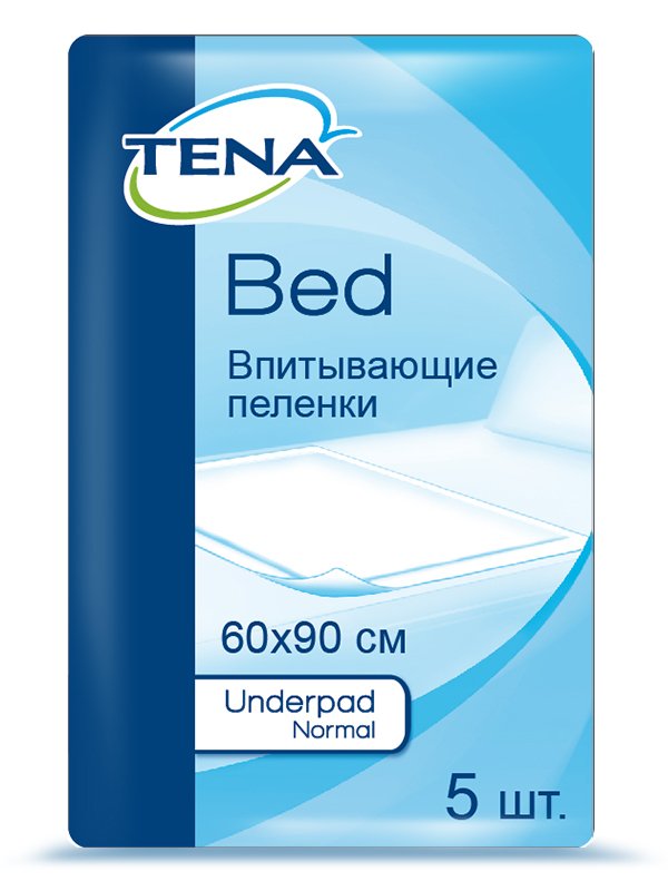 Простыня TENA Underpad Bed 60x90 см, 5 шт.