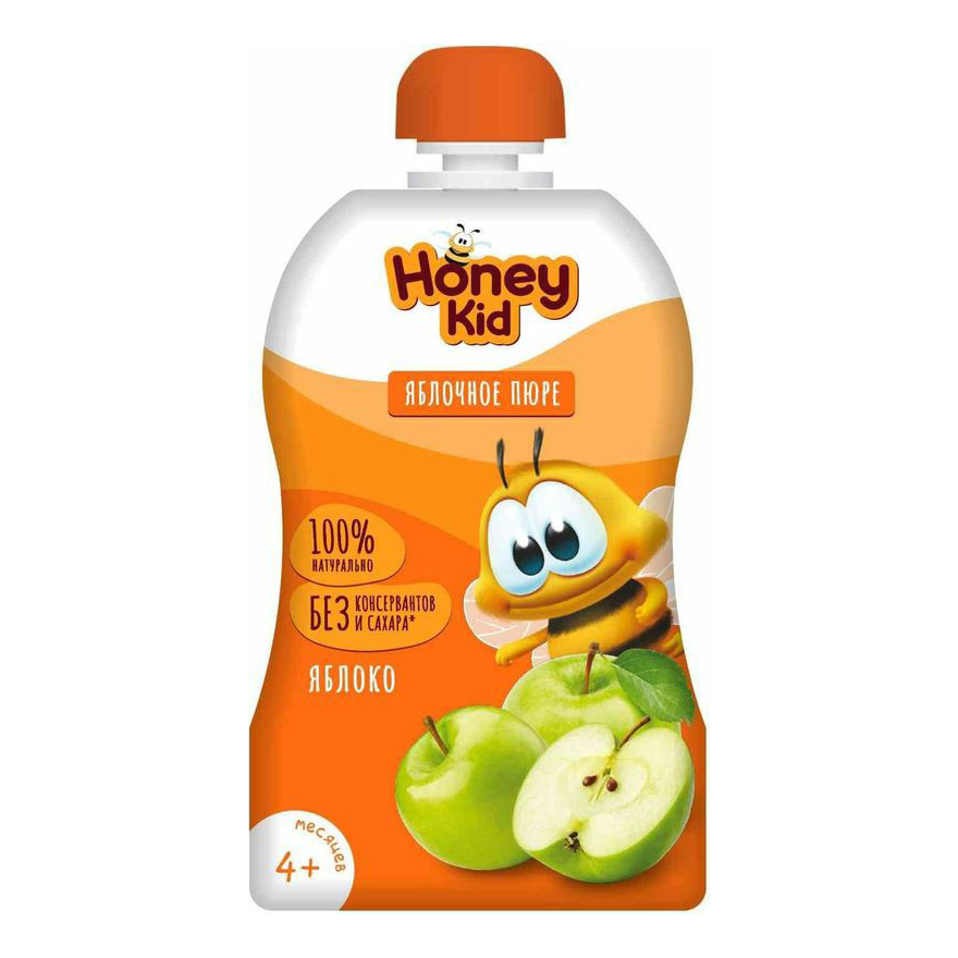 Пюре Honey Kid яблочное с 4 месяцев 90 г