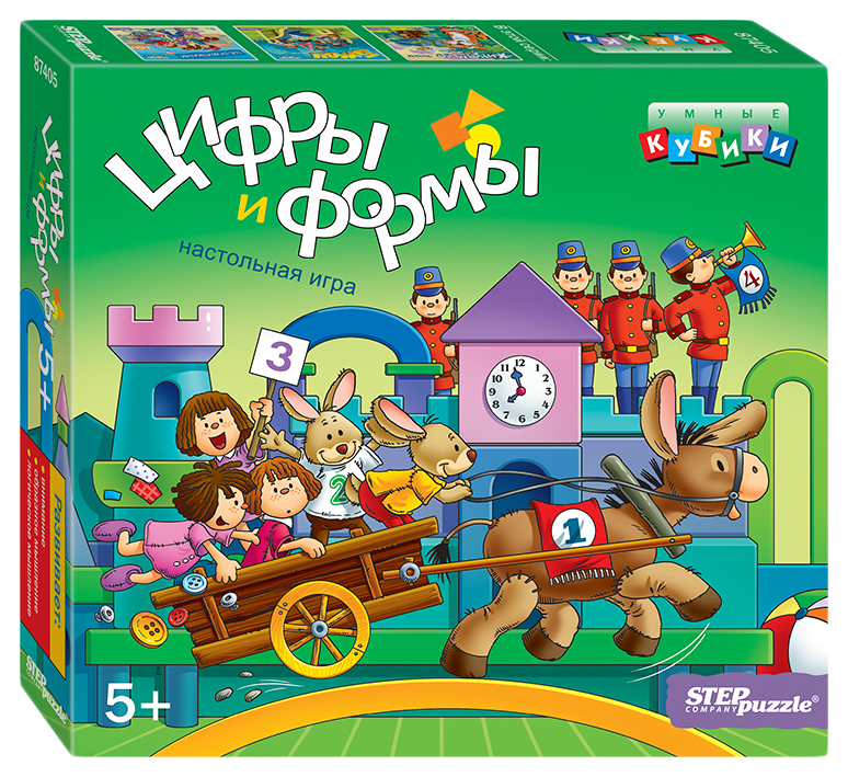 Развивающая игра Цифры и формы (умные кубики