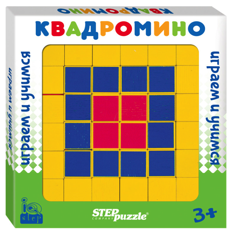 Развивающая игра из дерева IQ step Квадромино Step Puzzle