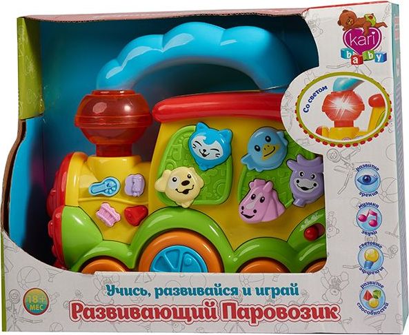 Развивающая игрушка Kari Baby Паровозик, свет/звук F59558