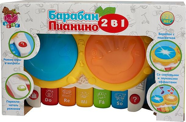 Развивающая игрушка Kari Baby Весёлый барабан F622562