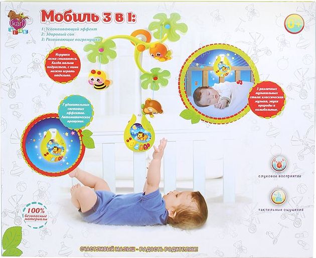 Развивающая музыкальная игрушка на кроватку (Мобиль) Kari Kids K4502