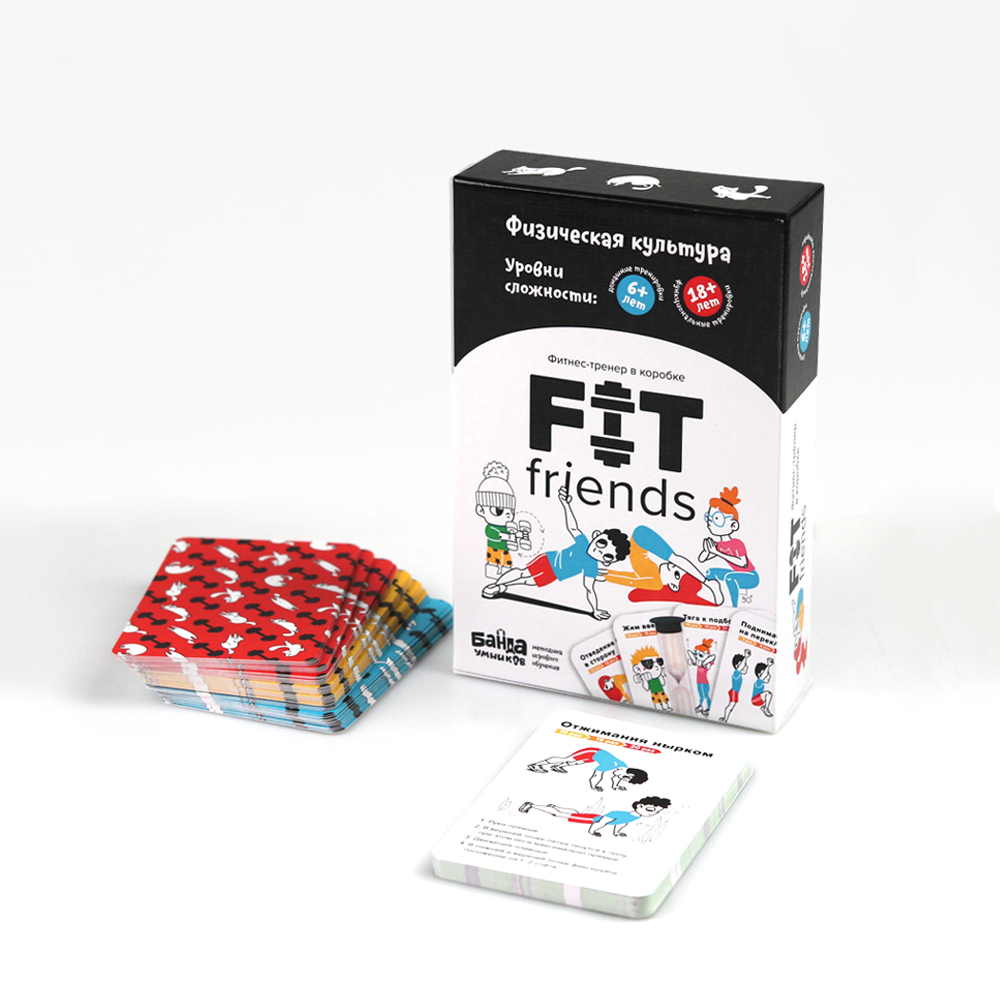 Развивающая настольная игра Банда Умников УМ099 FIT friends для детей от 6 лет