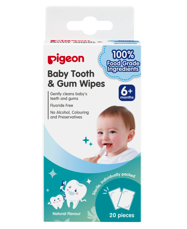 Салфетки для чистки молочных зубов Pigeon Baby Tooth & Gum Wipes без аромата 20 шт.