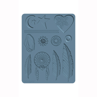 Силиконовая форма для слепков Sculpey Silicone Bakeable Mold Lace Boho Chic APM63