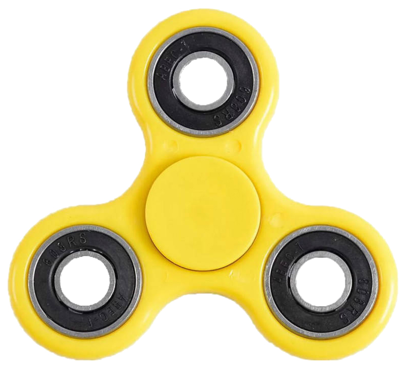 Спиннер Fidget Spinner металлический подшипник, желтый