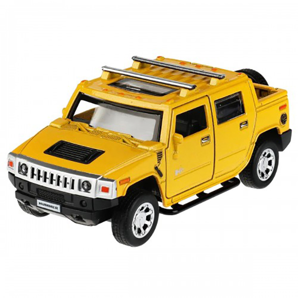 Технопарк Машина Hummer H2 Pickup 12 см, двери, багажник, металл НUМ2РIСКUР-12-YЕ с 3 лет