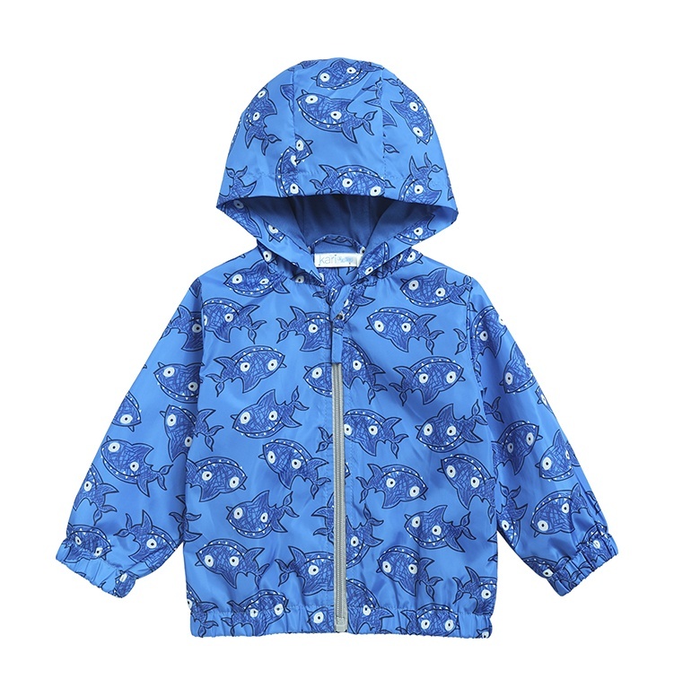 Ветровка детская Kari Baby SS23B042, синий, 86