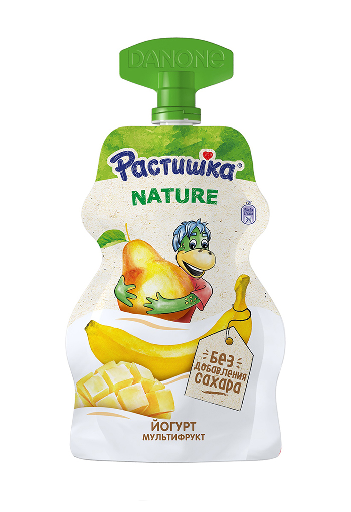 Йогурт детский Растишка Nature мультифрукт с 3 лет 3,5% БЗМЖ 70 г