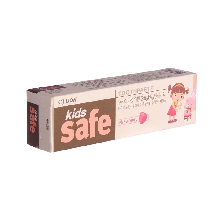 Зубная паста детская Клубника Kids safe, 90 г